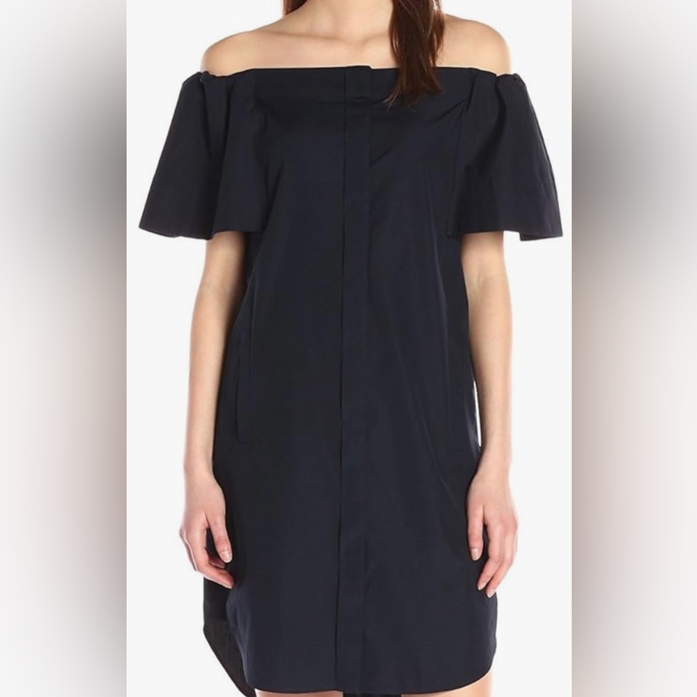VINCE poplin cotton shirt DRESS